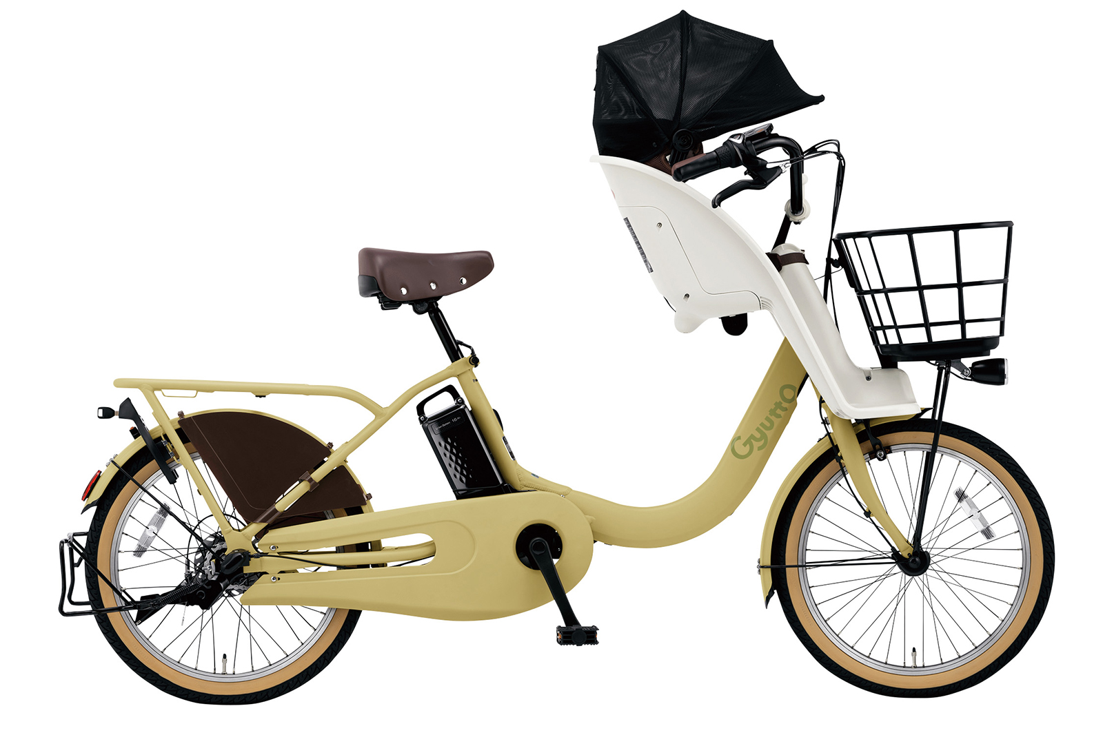 前子供乗せ電動自転車Panasonic Gyutto ホワイト 3人乗り対応 3 | nate 