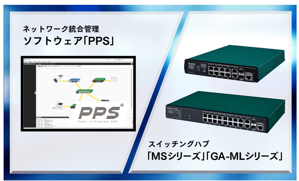 ネットワーク統合管理ソフトウェア「PPS」、スイッチングハブ「MSシリーズ」「GA-MLシリーズ」