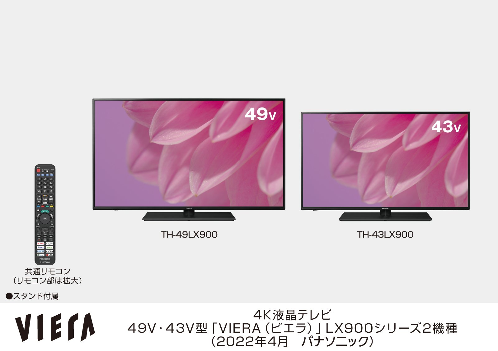 液晶テレビ“4Kビエラ" LX900シリーズ2機種
