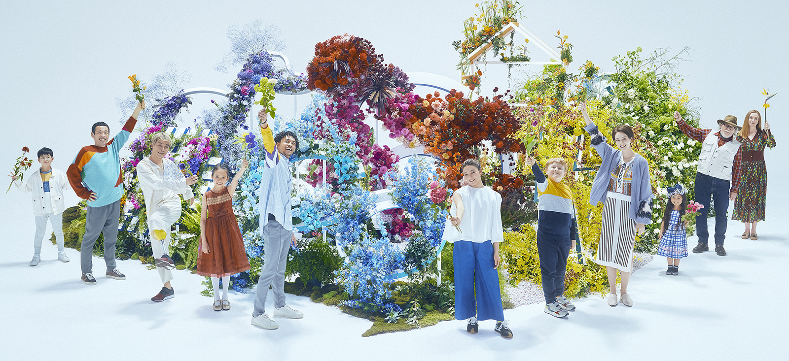 Image: Advertisement using fresh flowers to express the Panasonic Group’s Purpose, “Live Your Best”