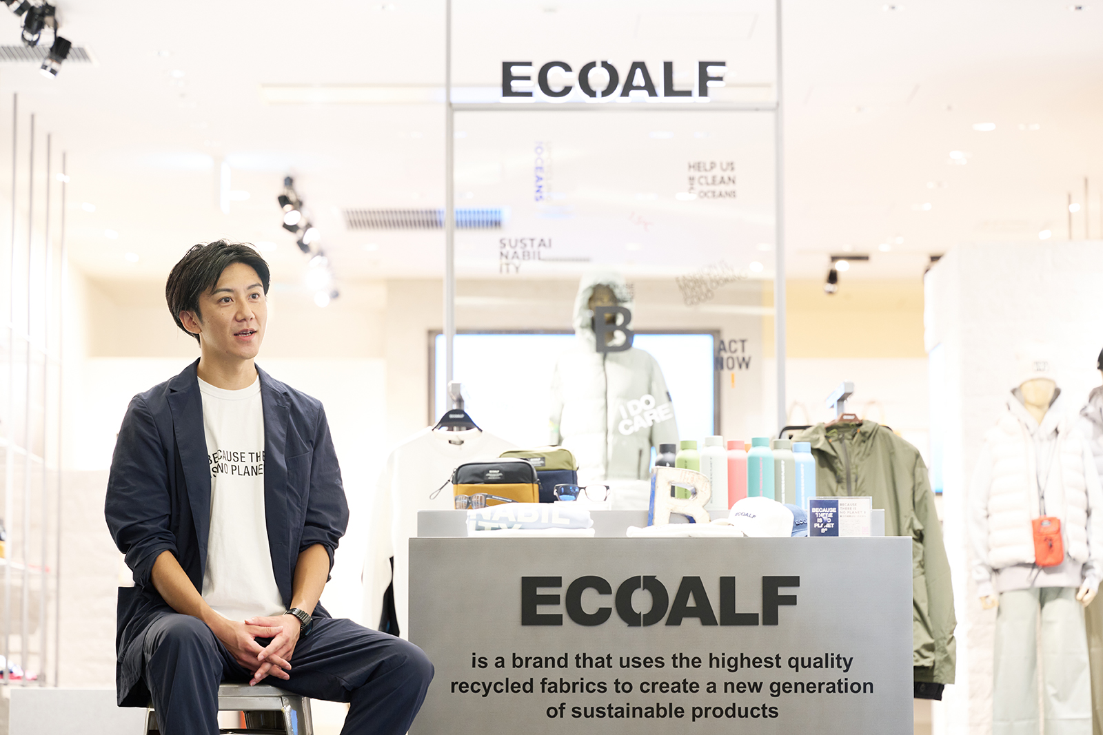 Photo: Masatoshi Shimokawa, Manager, ECOALF Section, Sanyo Shokai and Director, ECOALF Japan K.K.