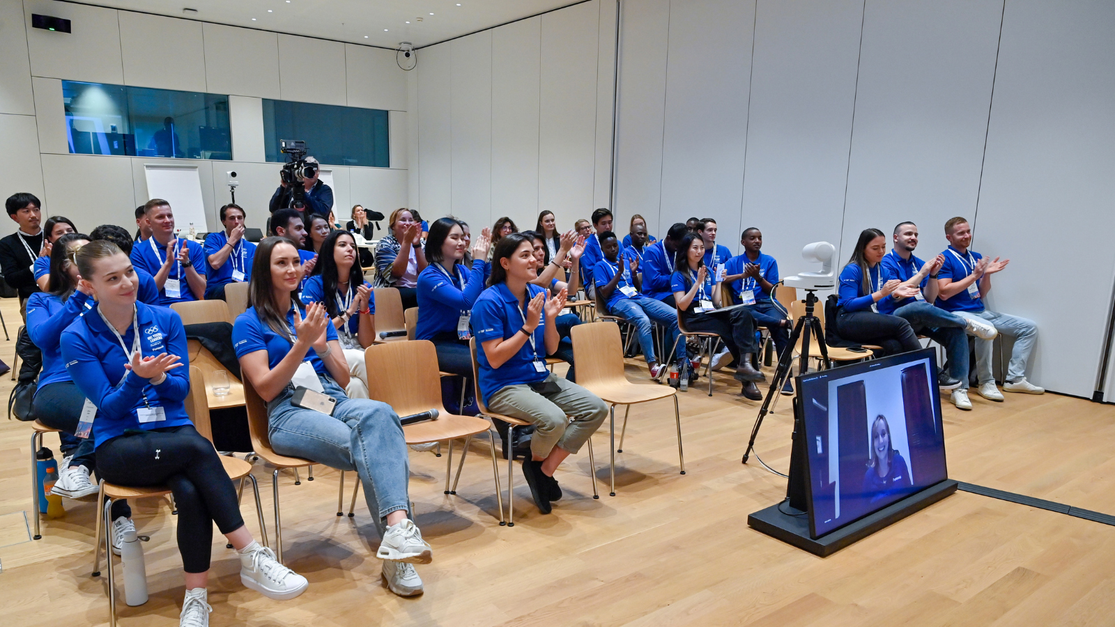 Photo: IOC Young Leaders gathered at the IOC Youth Summit at Olympic House in Lausanne