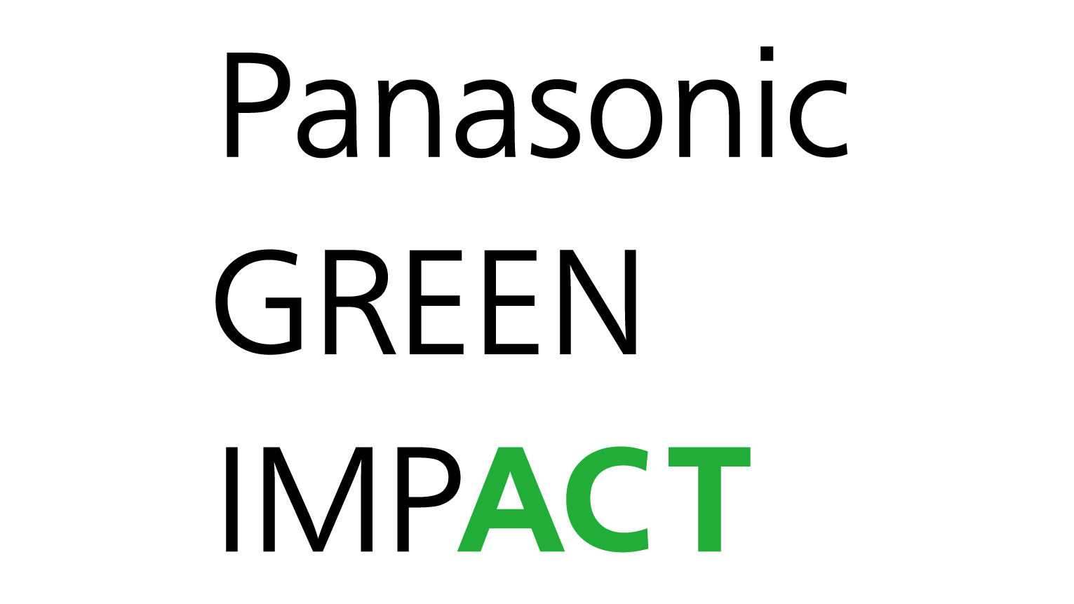 画像：Panasonic GREEN IMPACT ロゴ