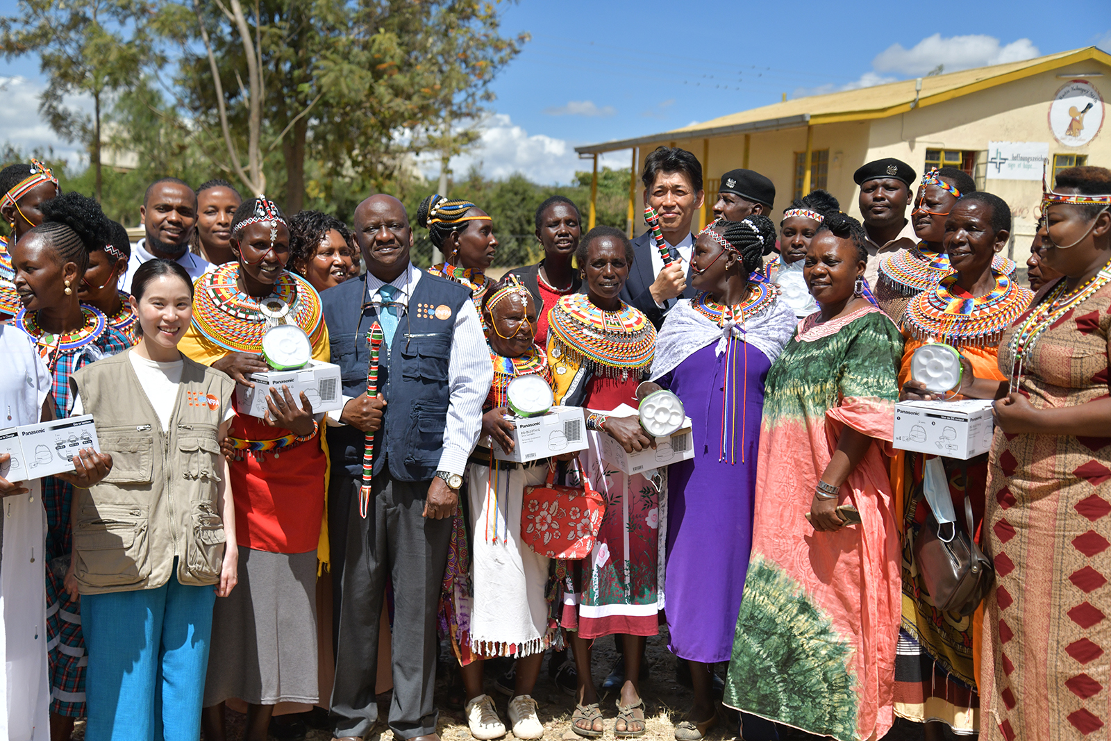 Photo: A ceremony in Samburu County, Kenya to mark the solar lantern donation
