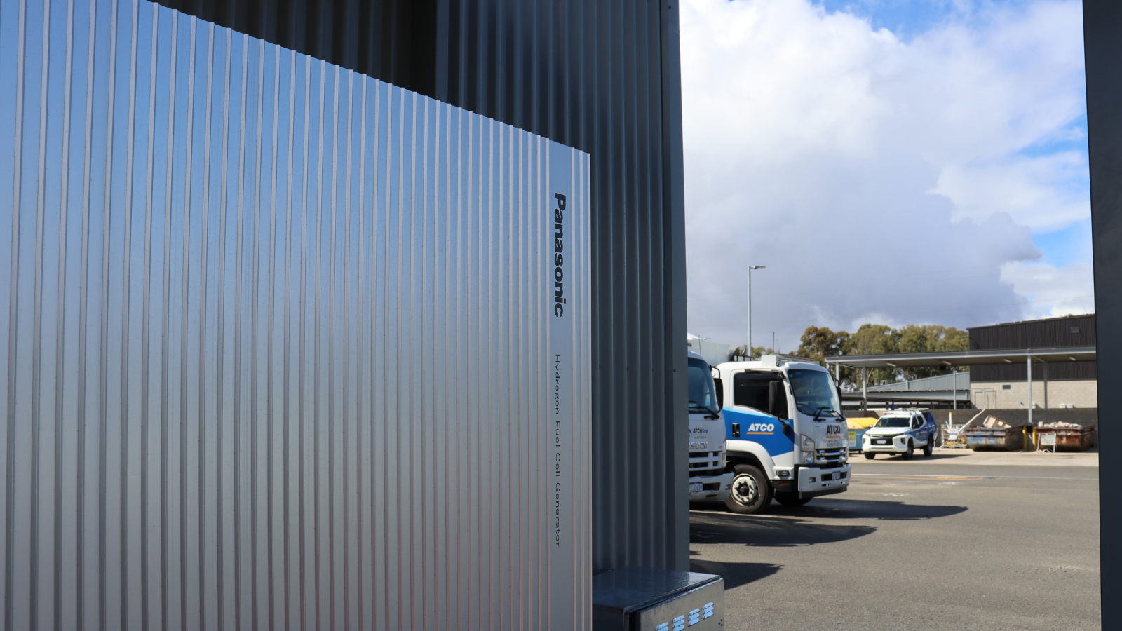 Photo: Hydrogen fuel cell generator installed at CEIH