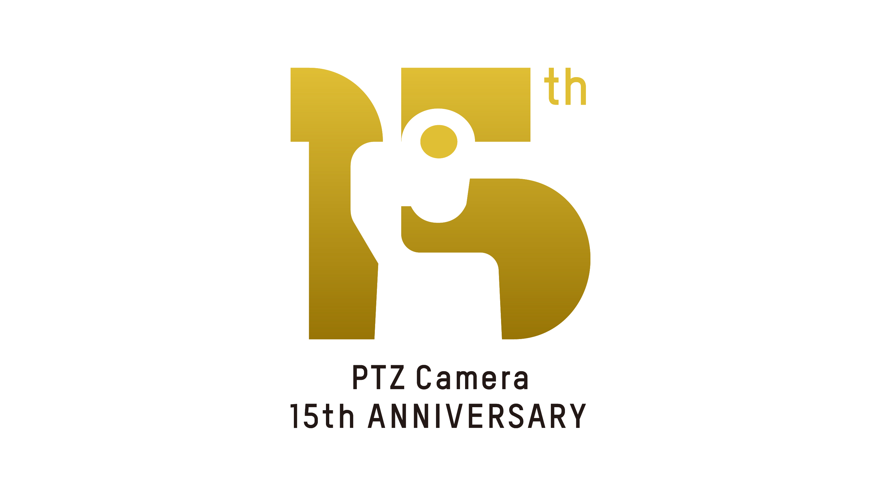 PTZ camera 15th anniversary logo