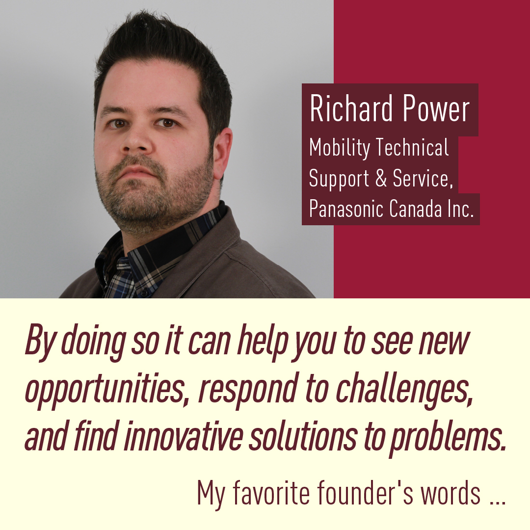 Photo: Richard Power, Mobility Technical Support & Service, Panasonic Canada Inc.