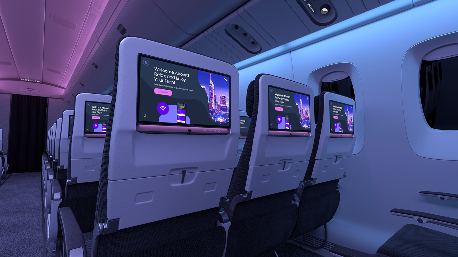 Photo: In-flight entertainment system Astrova