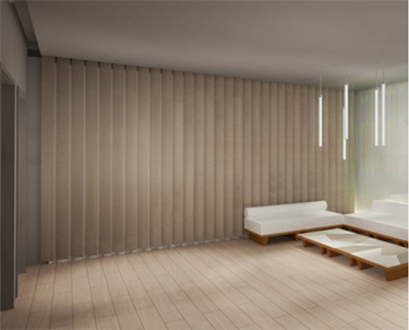 image:Vertical blinds made with PALM LOOP(TM)