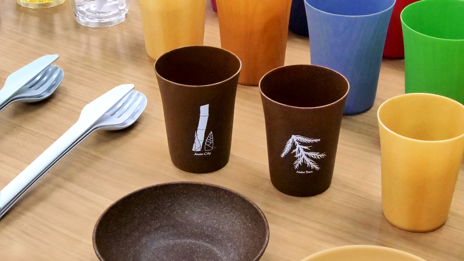 Photo: tumblers and other products made from kinari