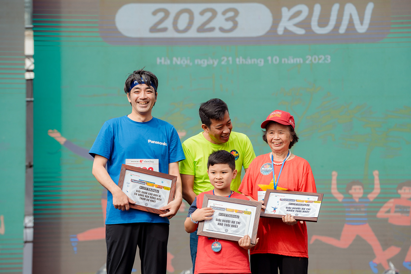 Photo: Panasonic was honored as the enterprise with the most participants at this year’s run