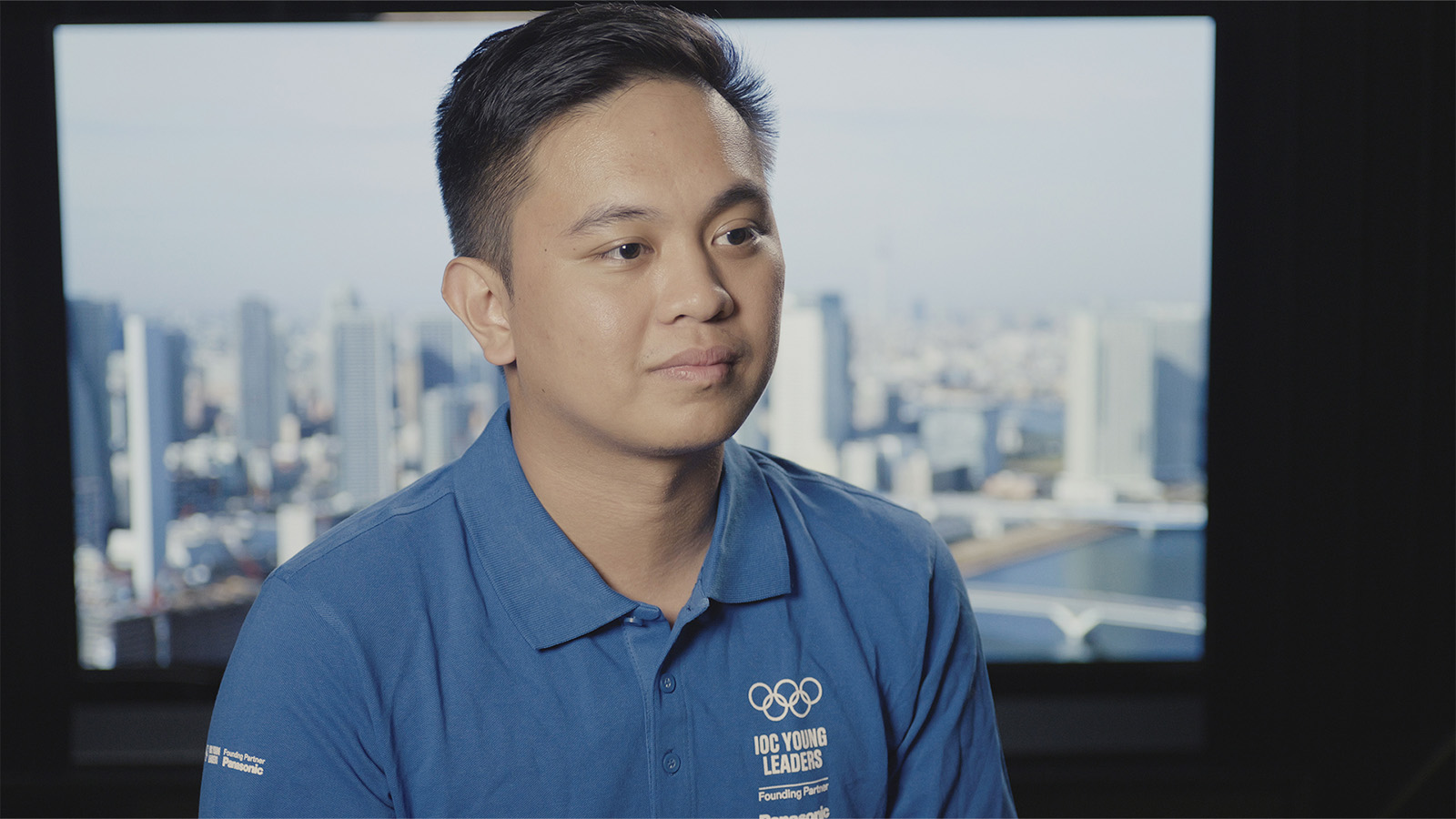 Photo: Alfonso, an IOC Young Leader who was offered an internship at Panasonic.