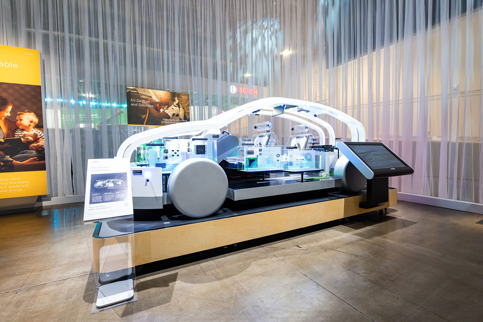 Photo: Exhibits of EV devices and solutions