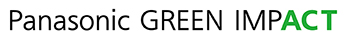 image: Panasonic GREEN IMPACT logo