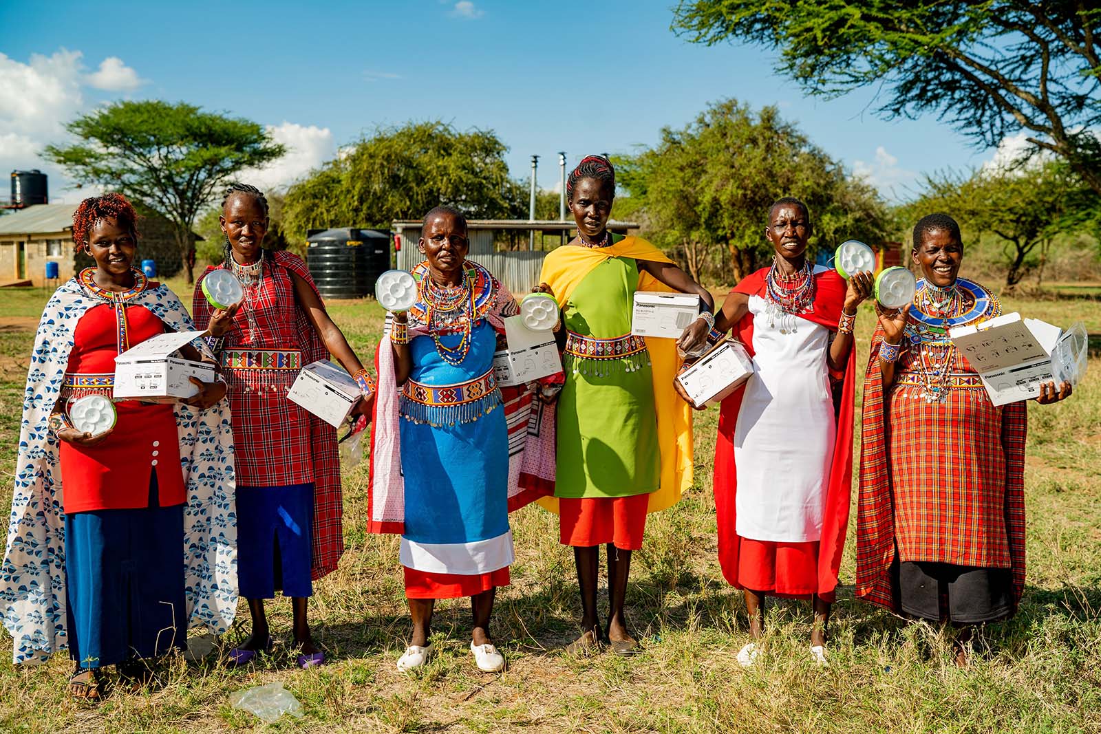 Photo: Solar lantern donation ceremony held in Orinie Village in Kajiado, Kenya