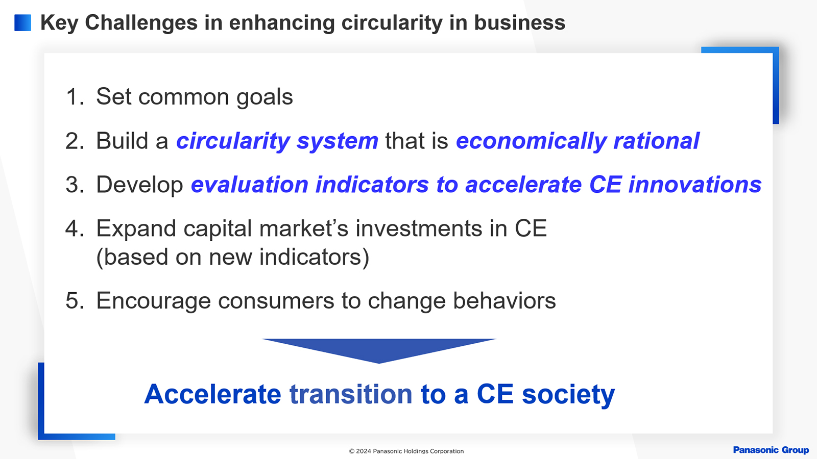 Illustration: Key Challenges in enhancing circularity in business