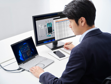 画像：安心の長時間駆動に加え、「充電優先モード」で隙間時間での高速充電を可能に