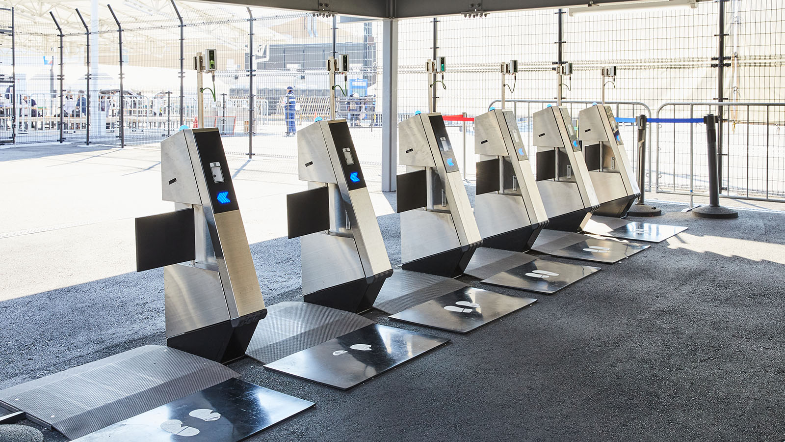 Six facial authentication entrance systems installed at the east gate