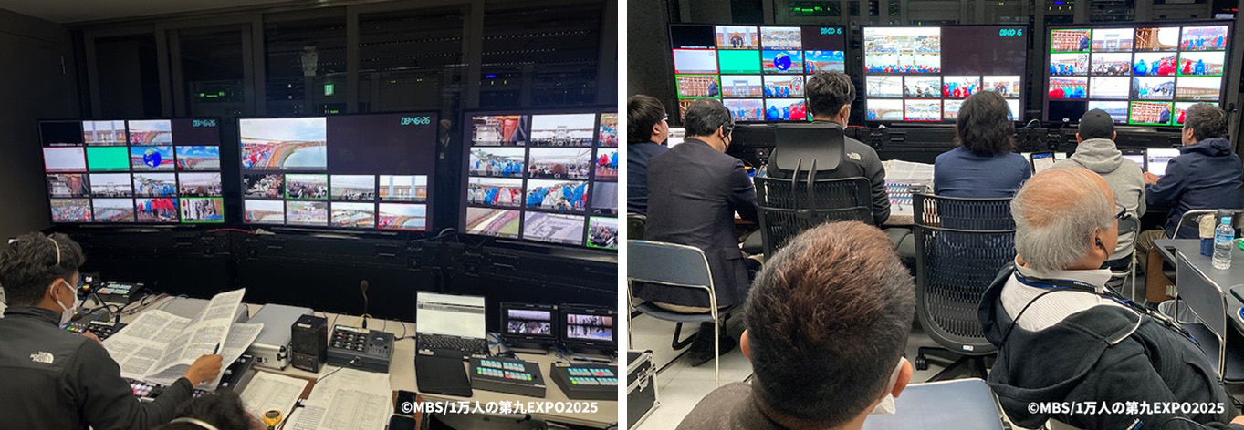 Production at the sub-control room at MBS headquarters