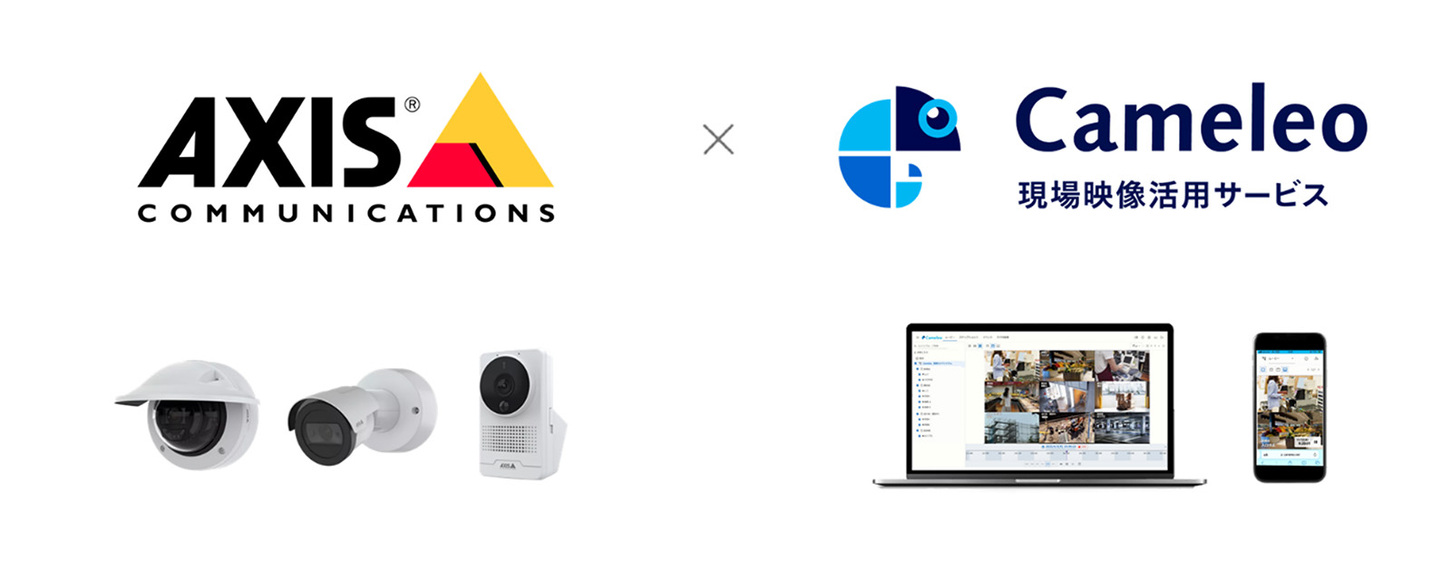 アクシスコミュニケーションズ社製ネットワークカメラと現場映像活用サービス「Cameleo」