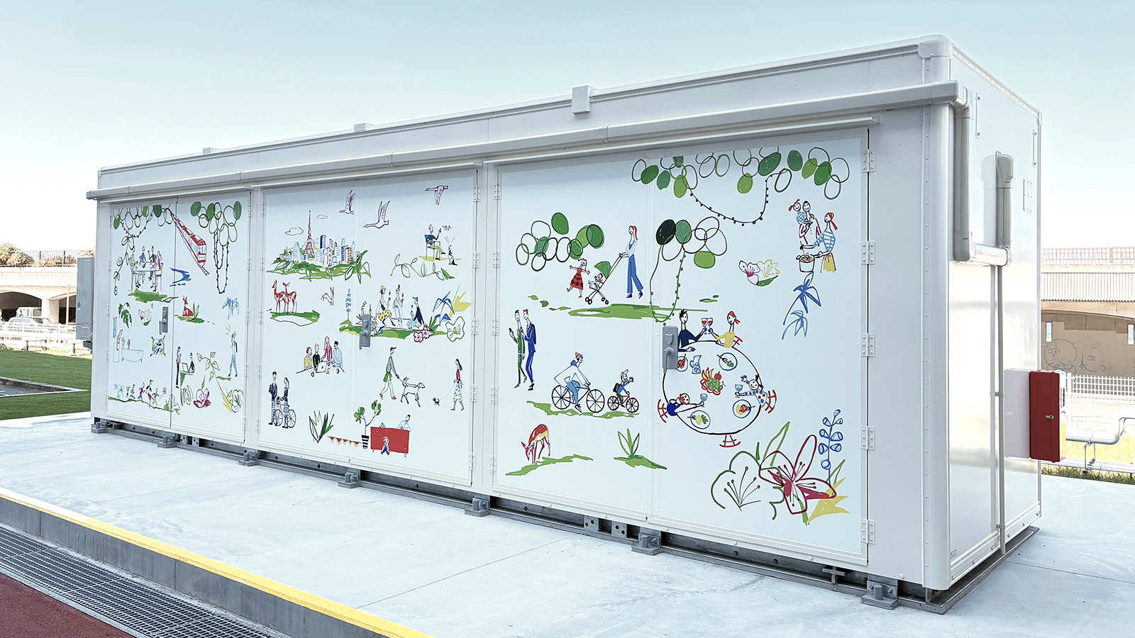 当社製セルが搭載されている蓄電システム