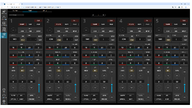 画像：1画面で複数台のカメラ情報をハードウェアROPのように表示して操作