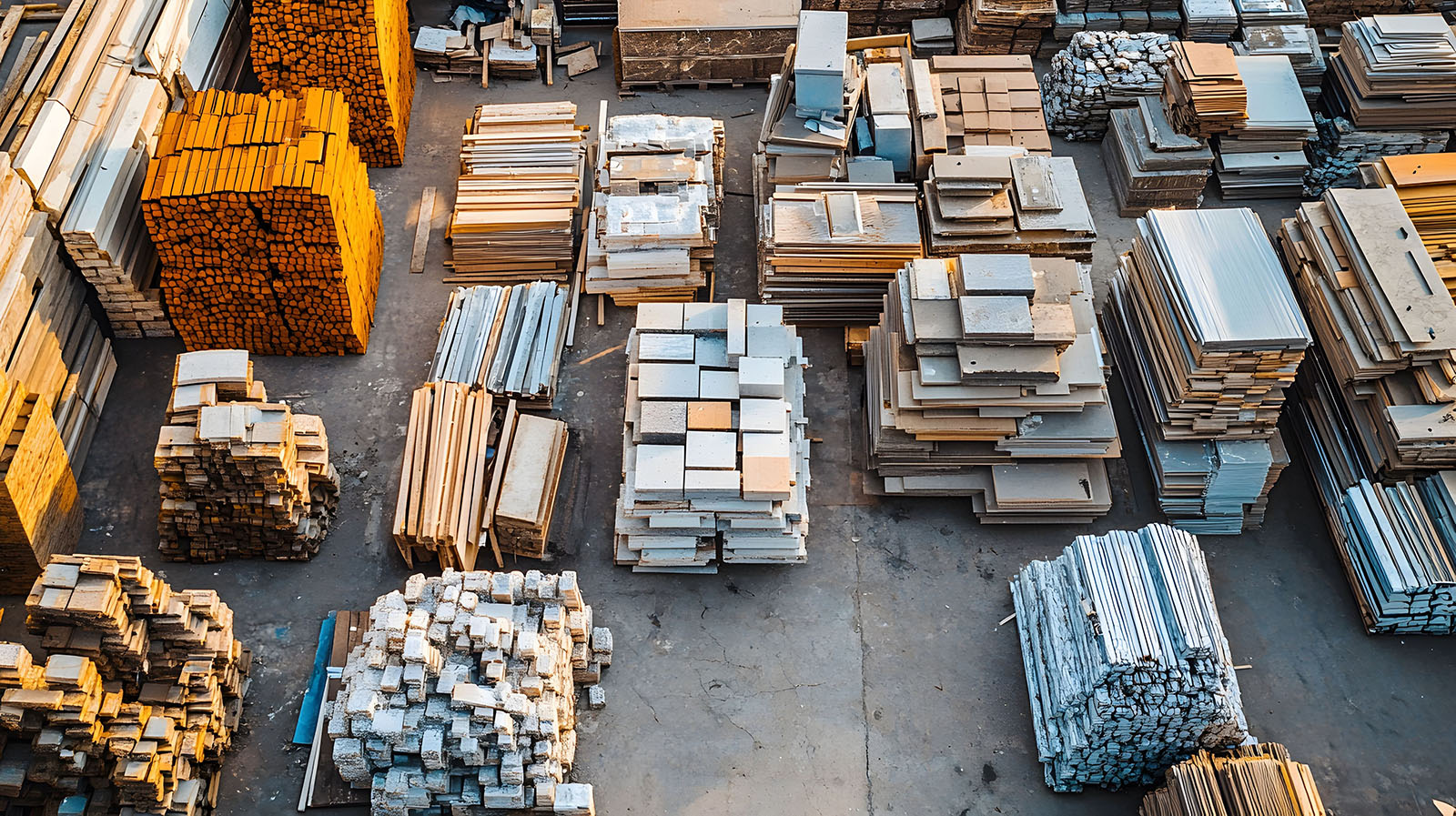Conceptual photo of materials dismantled from the pavilion
