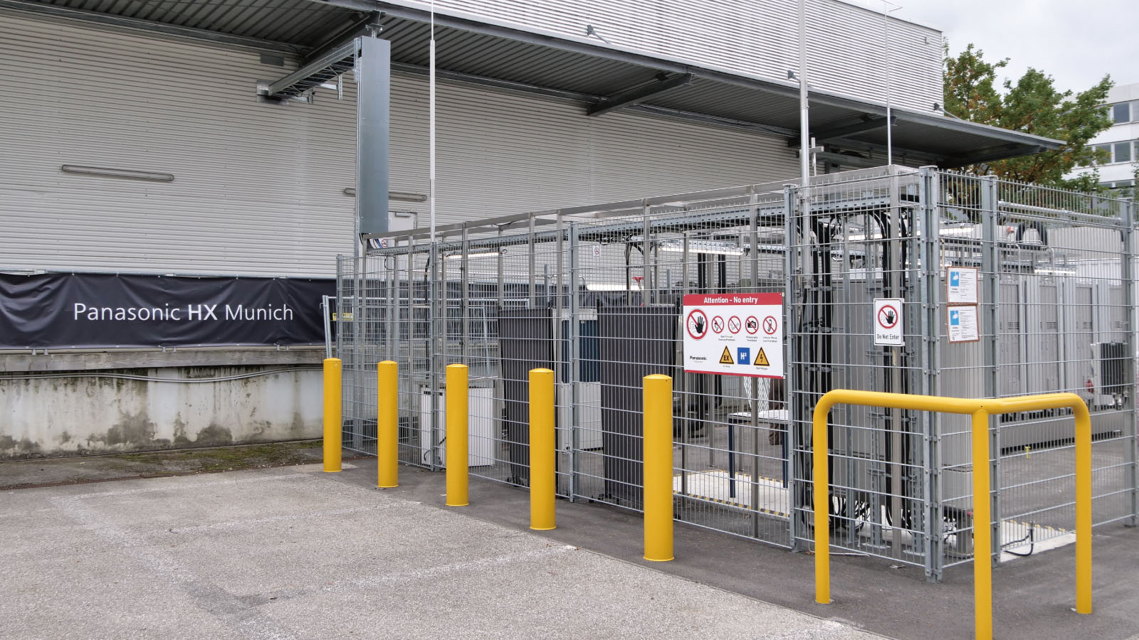 PH3 pure hydrogen fuel cell generator units installed at Panasonic Campus Munich.