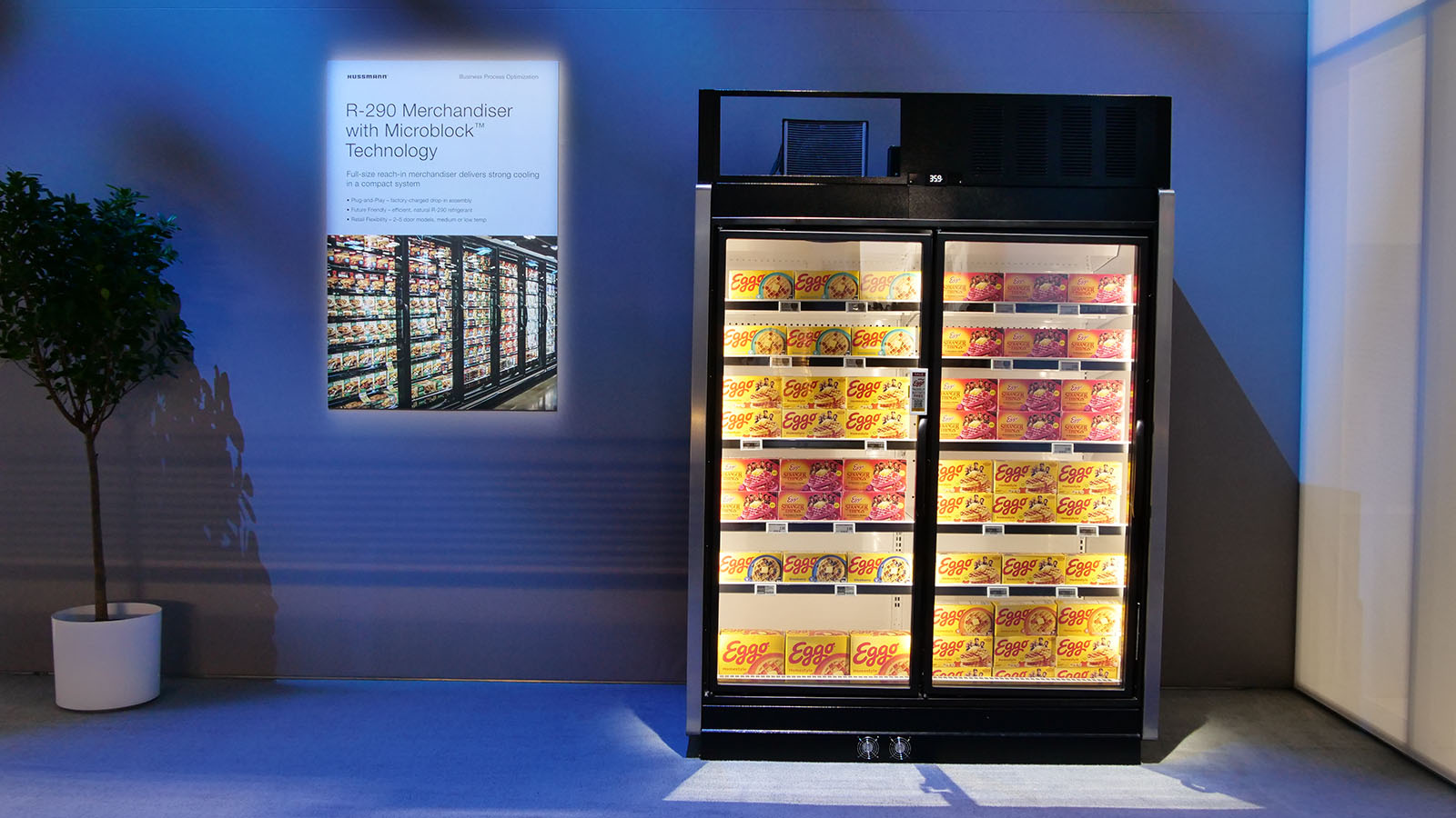 Next-generation refrigerated/freezer cases RLN2A by Hussmann