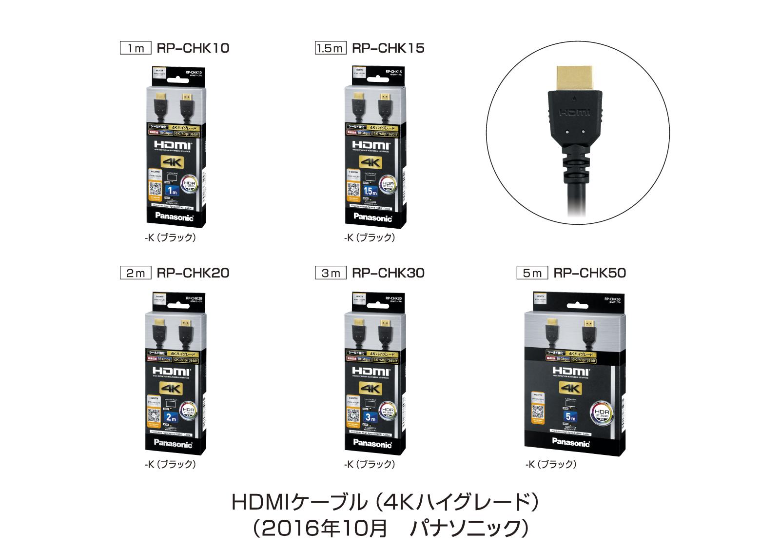 4KハイグレードタイプHDMIケーブル 5種を発売 | 個人向け商品 | 製品・サービス | プレスリリース | Panasonic Newsroom  Japan : パナソニック ニュースルーム ジャパン