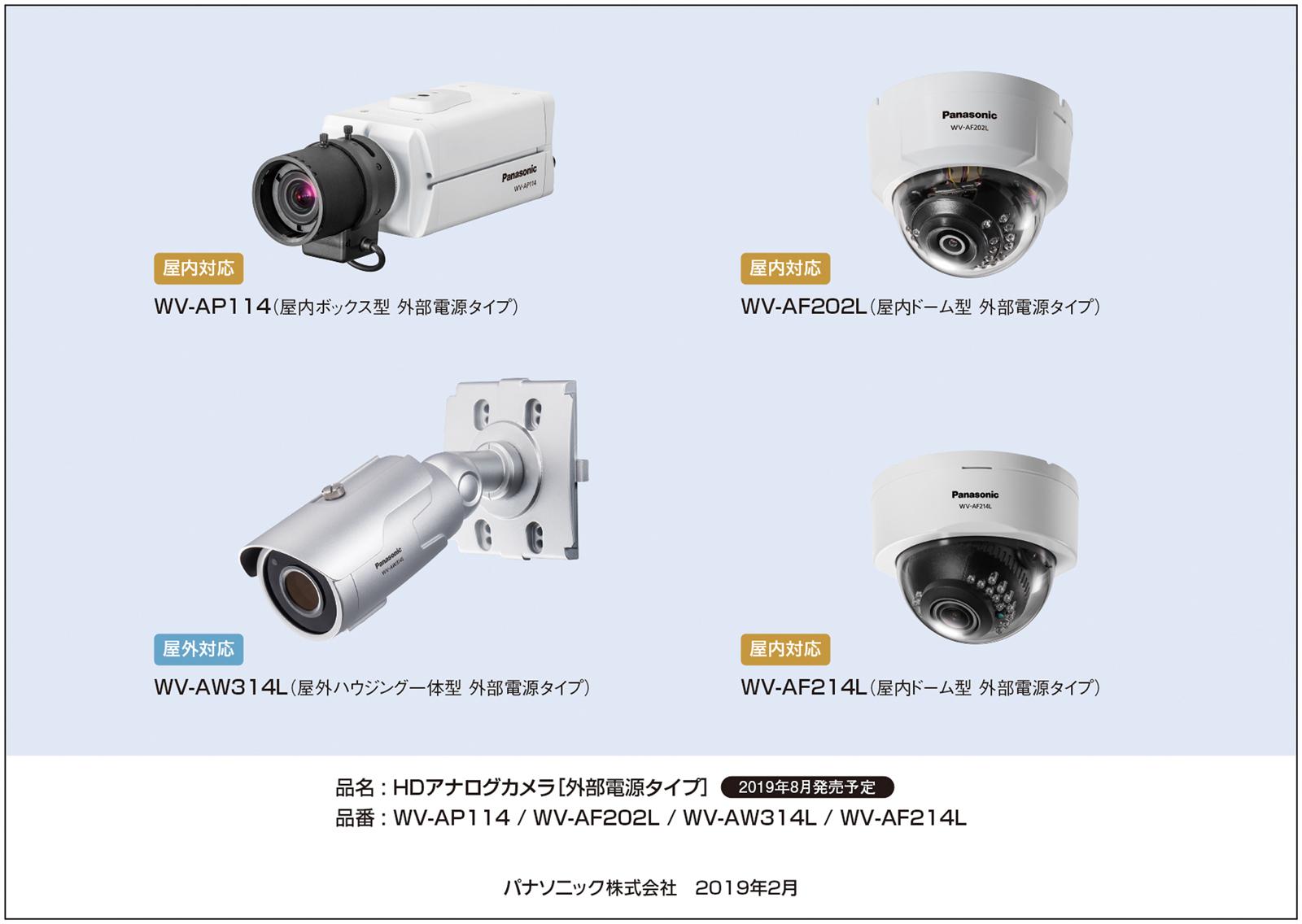HDアナログカメラ（外部電源タイプ）