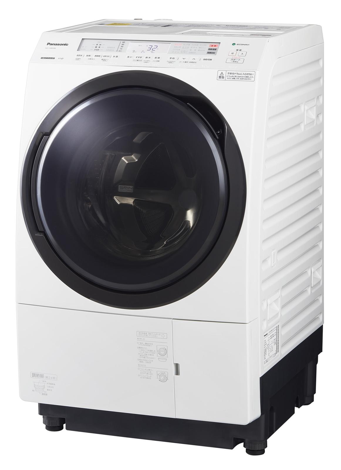 「ななめドラム洗濯乾燥機」NA-VX800BL／R-W クリスタルホワイト 標準