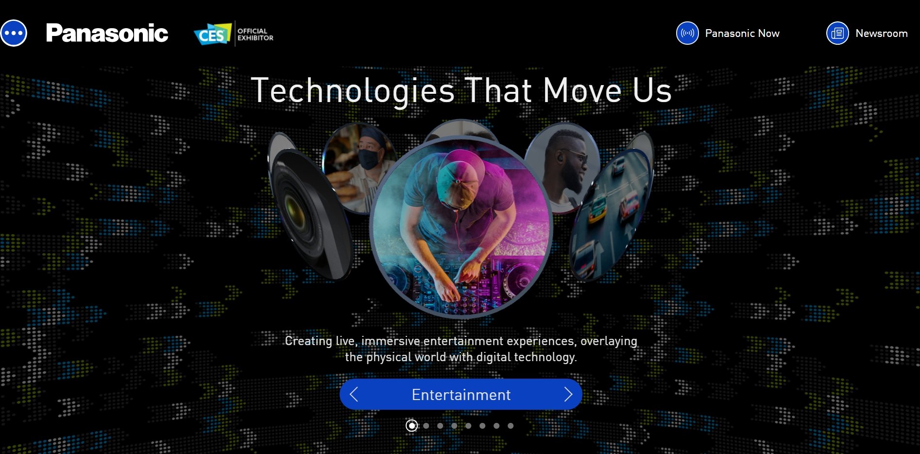 CES 2021 Panasonic Digital Experience Banner