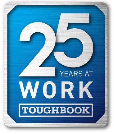 TOUGHBOOK 本年25周年ロゴ