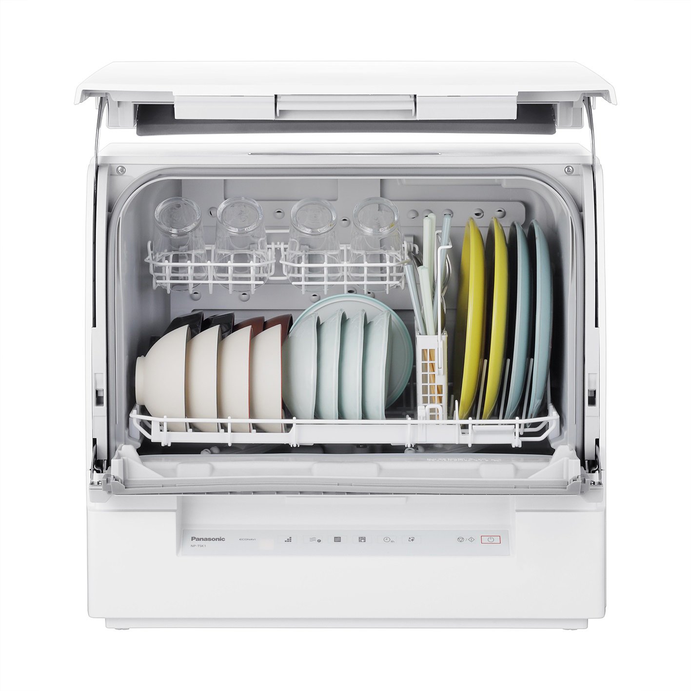 卓上型食器洗い乾燥機「スリム食洗機」NP-TSK1 食器収納例
